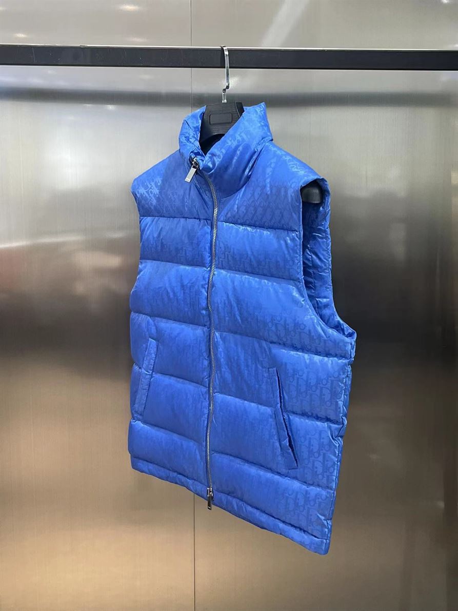 DIOR OBLIQUE SLEEVELESS DOWN JACKET - DRC013