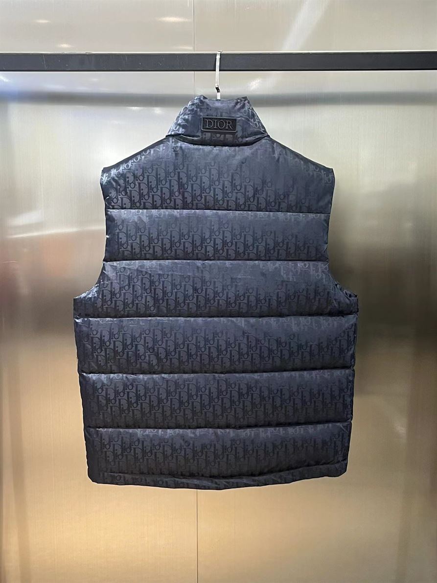 DIOR OBLIQUE SLEEVELESS DOWN JACKET - DRC014