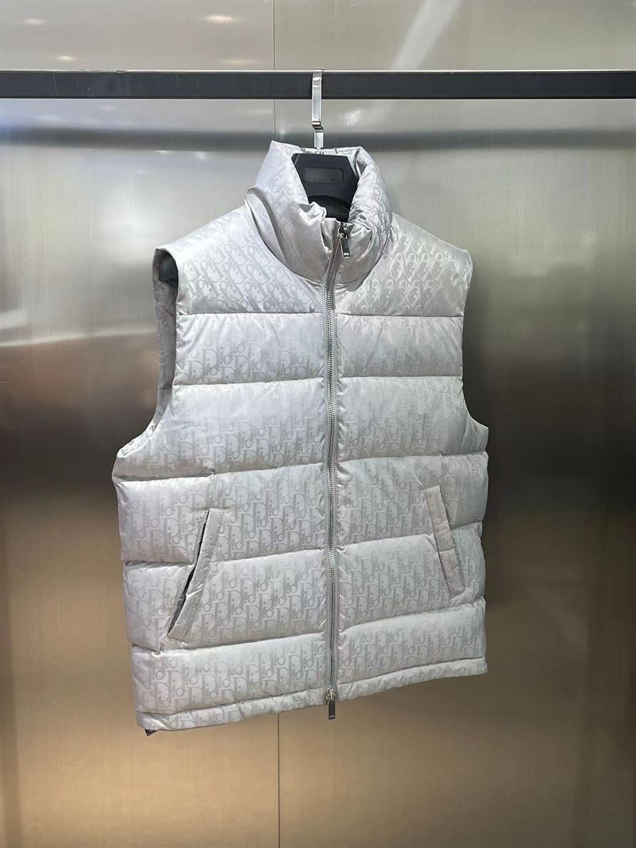 DIOR OBLIQUE SLEEVELESS DOWN JACKET - DRC015