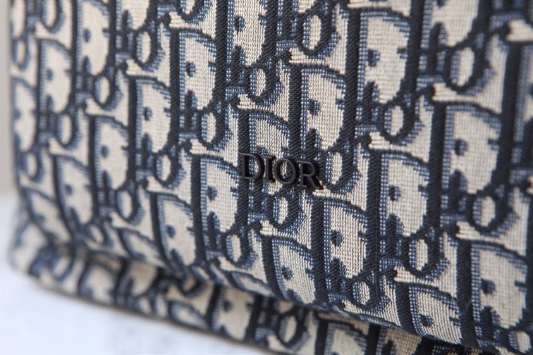 DIOR RIDER BACKPACK BEIGE AND BLACK DIOR OBLIQUE JACQUARD - DIO028