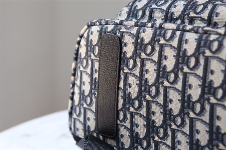 DIOR RIDER BACKPACK BEIGE AND BLACK DIOR OBLIQUE JACQUARD - DIO028