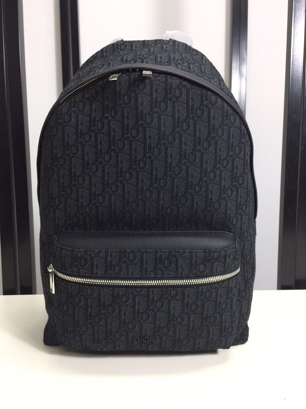 DIOR RIDER BACKPACK BLACK DIOR OBLIQUE JACQUARD - DIO030