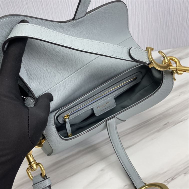 DIOR SADDLE BAG WITH STRAP BLUE