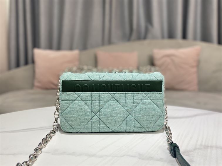 DIOR SMALL DIOR CARO BAG BLUE SUPPLE CANNAGE