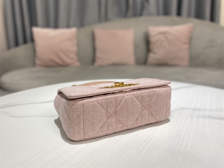DIOR SMALL DIOR CARO BAG ROSE DES VENTS