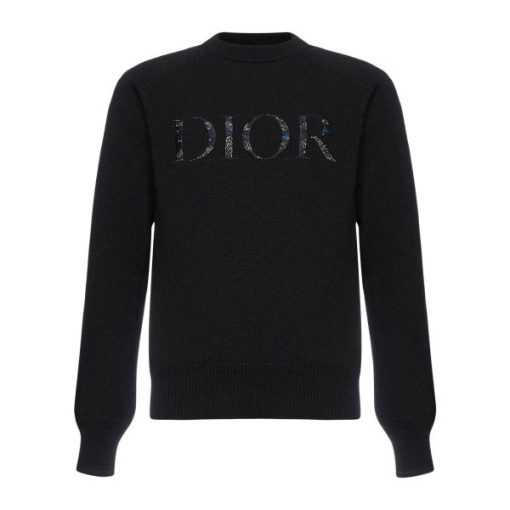 DIOR X PETER DOIG EMBROIDERED KNITTED SWEATER - DOS017