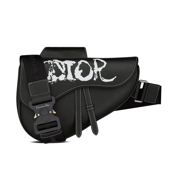 DIOR X PETER DOIG SADDLE BAG BLACK