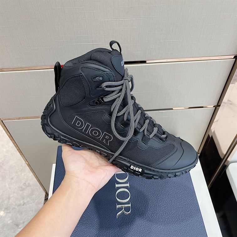 DIORIZON HIKING BOOT BLACK TECHNICAL MESH AND RUBBER - DO089