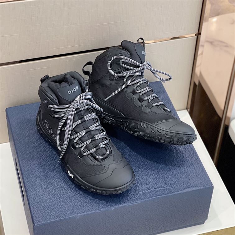 DIORIZON HIKING BOOT BLACK TECHNICAL MESH AND RUBBER - DO089