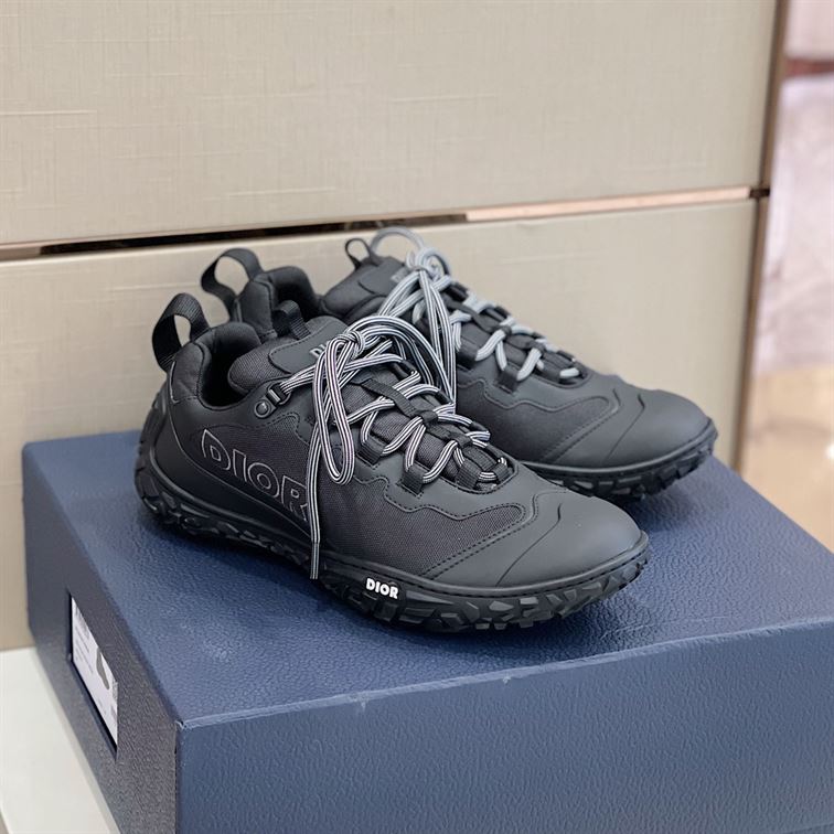 DIORIZON HIKING SHOE BLACK TECHNICAL MESH AND RUBBER - DO087