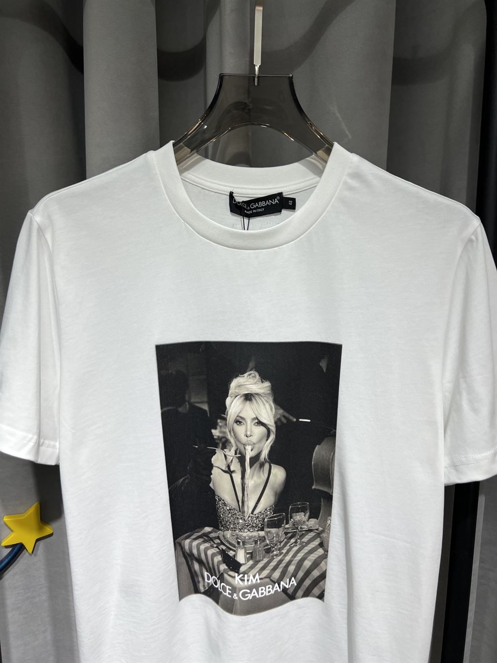 DOLCE & GABBANA CIAO KIM PASTA-PRINT T-SHIRT - DT012