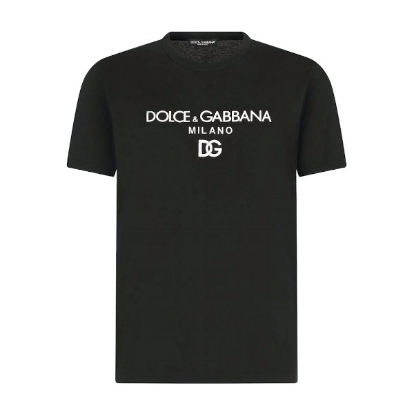 DOLCE &GABBANA COTTON T-SHIRT WITH DG EMBROIDERY - DT009