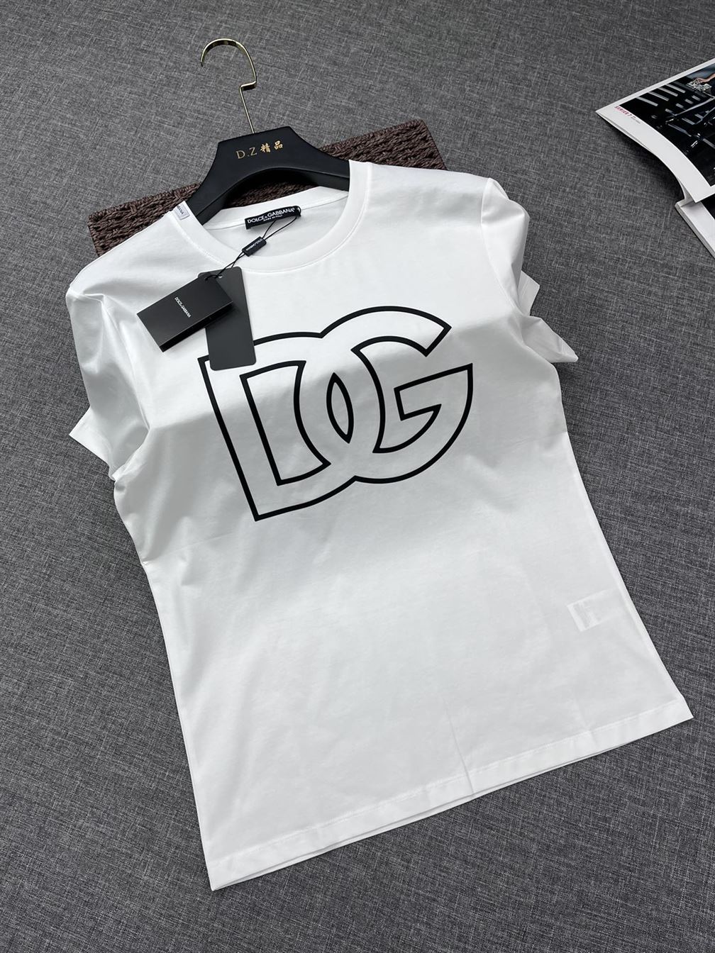 DOLCE & GABBANA COTTON T-SHIRT WITH DG PATCH - DT010