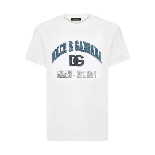 DOLCE & GABBANA COTTON T-SHIRT WITH PRINT - DT003