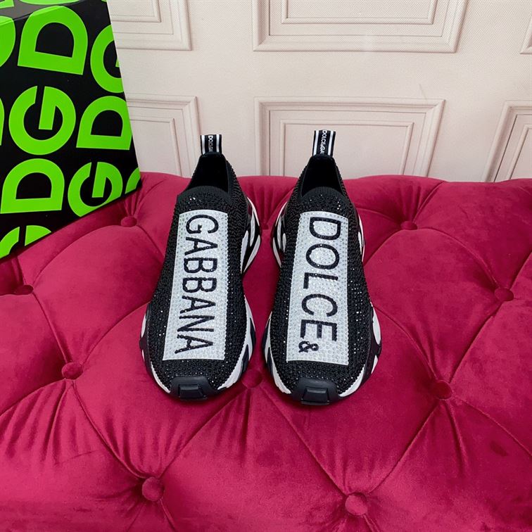 DOLCE & GABBANA FAST SNEAKERS WITH RHINESTONES – DG043