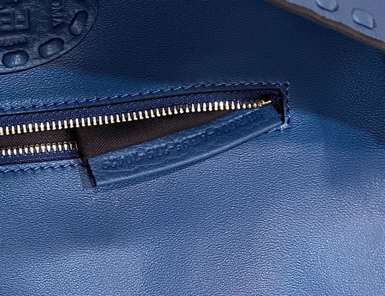 FENDI BAGUETTE BLUE SELLERIA BAG