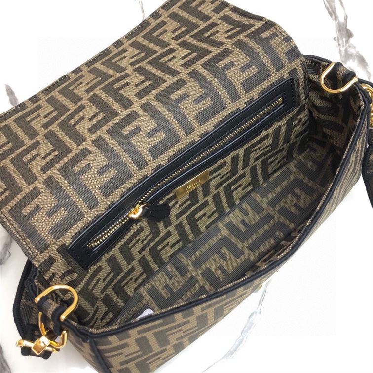 FENDI BAGUETTE JACQUARD FF FABRIC BAG