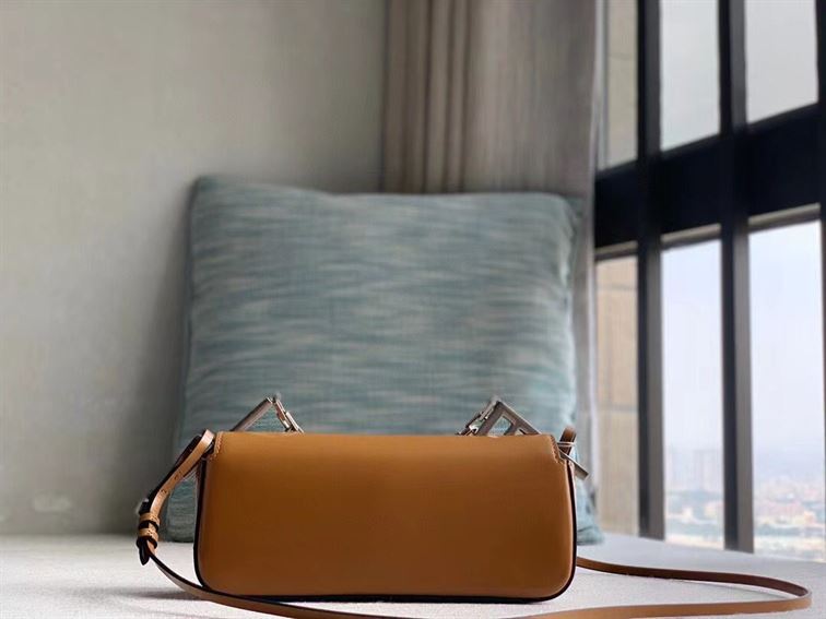 FENDI FIRST SIGHT BROWN LEATHER MINI BAG