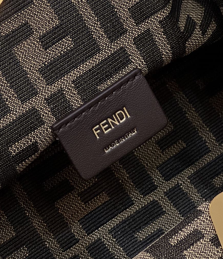 FENDI FIRST SMALL DOVE GREY LEATHER BAG