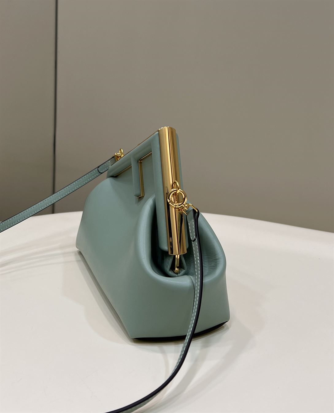 FENDI FIRST SMALL MINT GREEN LEATHER BAG