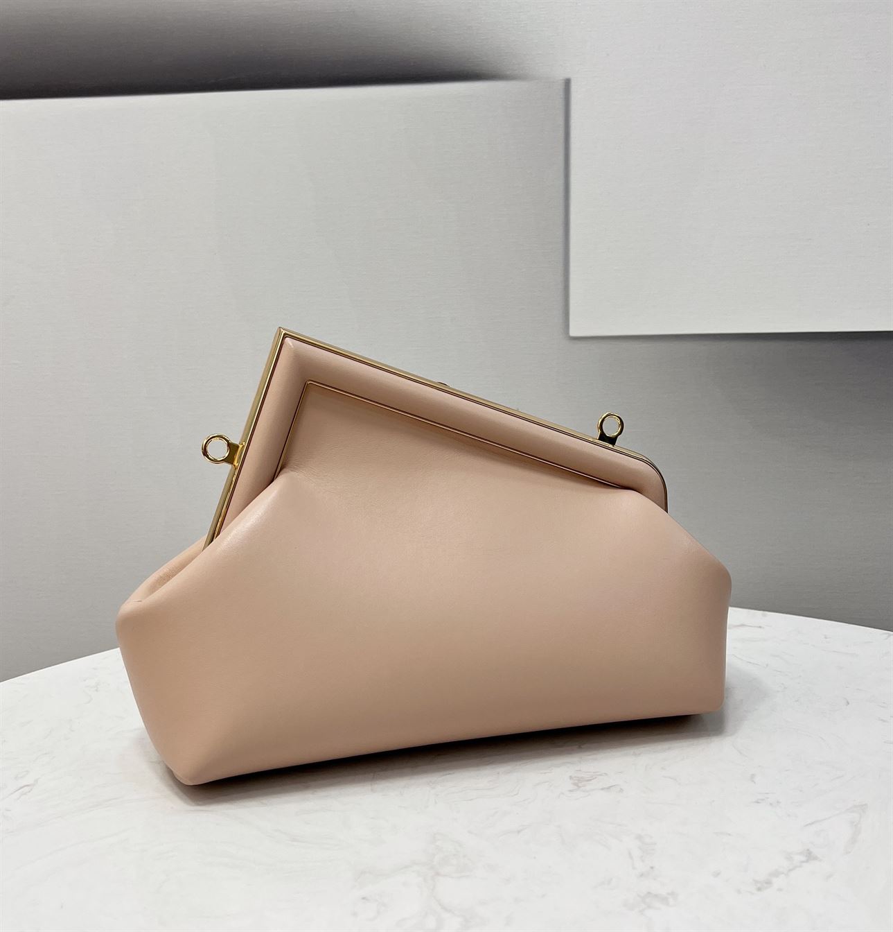 FENDI FIRST SMALL PINK LEATHER BAG