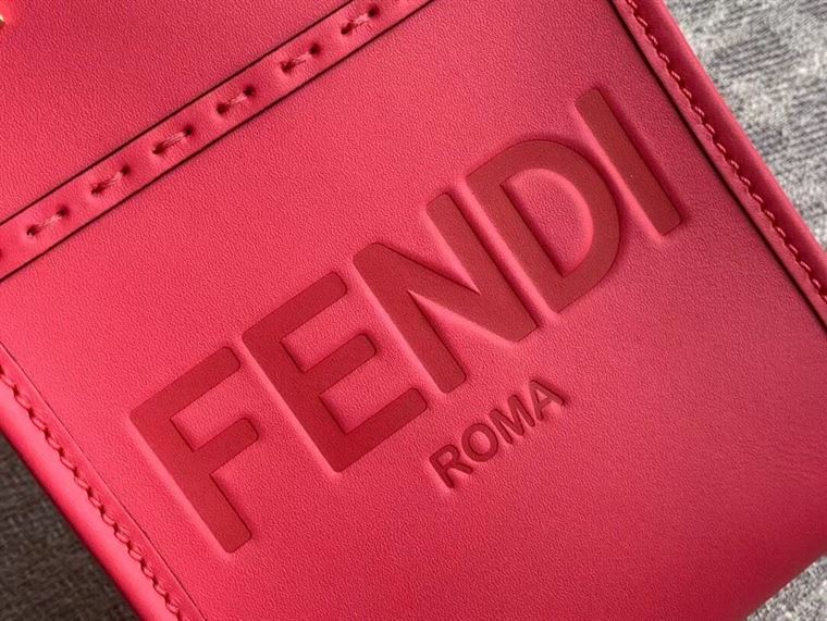 FENDI MINI SUNSHINE SHOPPER FUCHSIA
