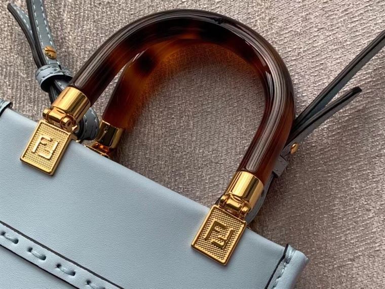 FENDI MINI SUNSHINE SHOPPER LIGHT BLUE