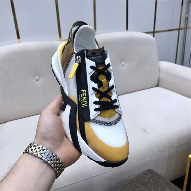 FENDY FLOW MULTICOLOUR NYLON LOW-TOP - FDS009