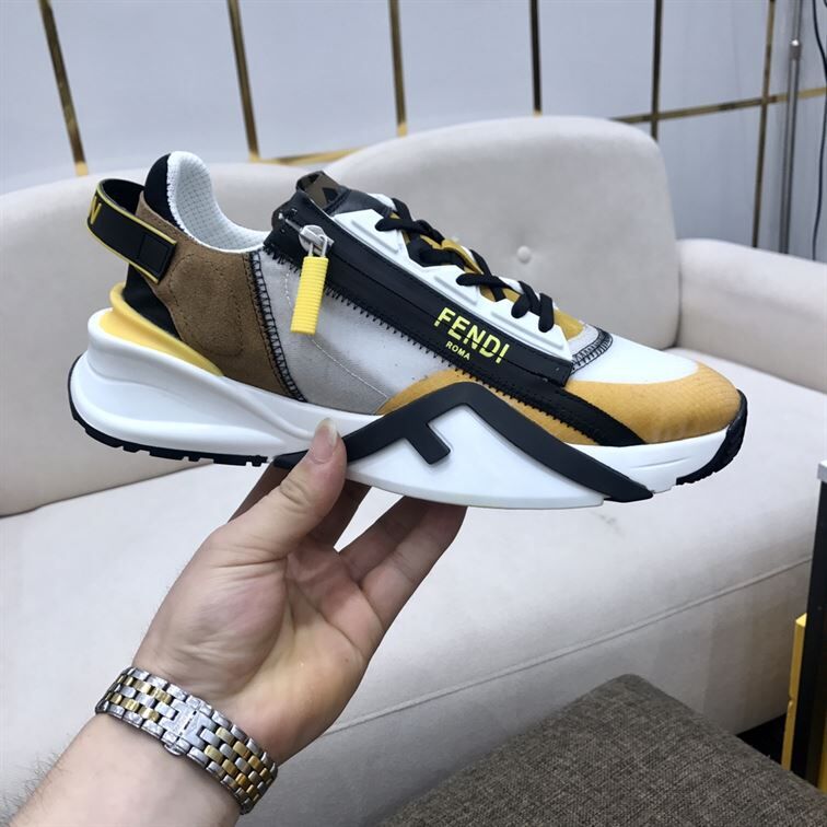 FENDY FLOW MULTICOLOUR NYLON LOW-TOP - FDS009