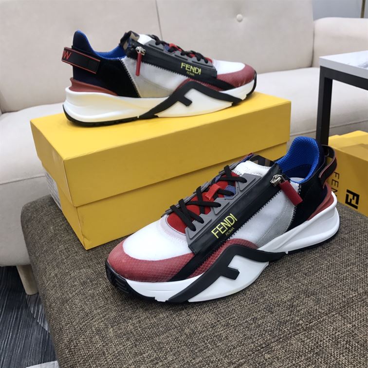 FENDY FLOW MULTICOLOUR NYLON LOW-TOP - FDS010