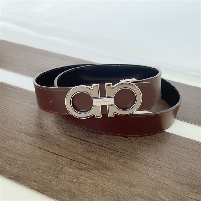 FERRAGAMO REVERSIBLE AND ADJUSTABLE GANCINI BELT - FB003
