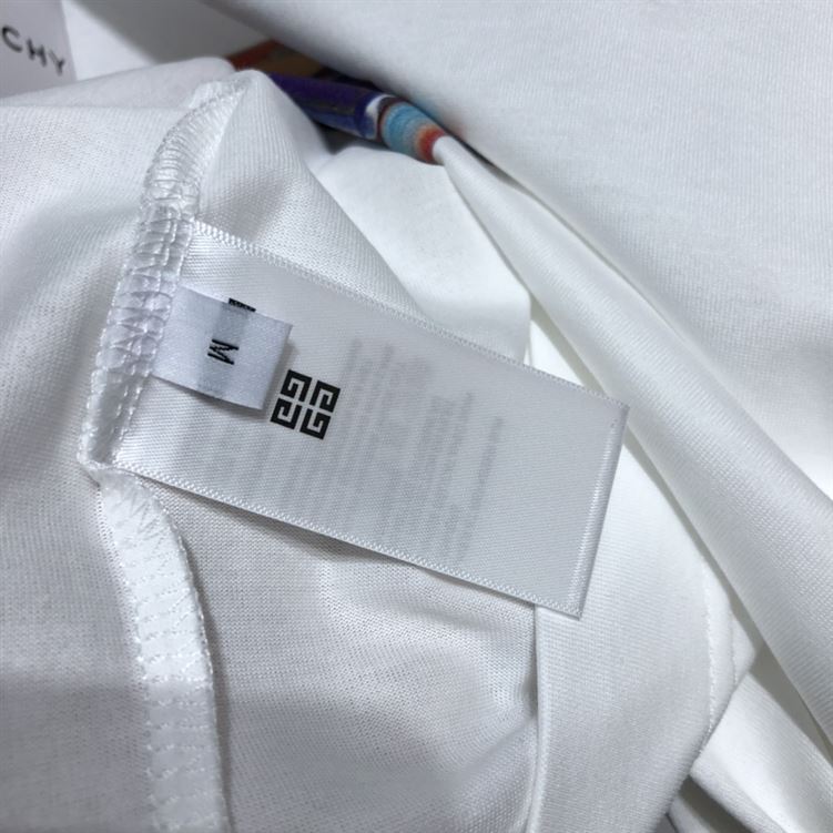 GIVENCHY SLIM FIT T-SHIRT IN JERSEY WITH 4G SUN PRINT IN WHITE - GTS006