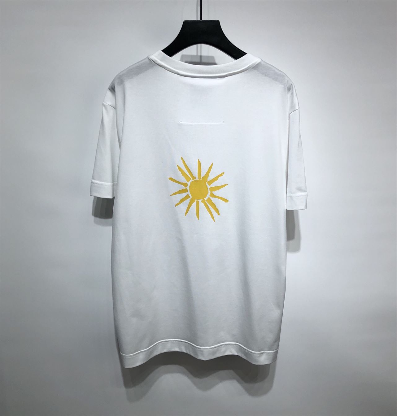 GIVENCHY SLIM FIT T-SHIRT IN JERSEY WITH 4G SUN PRINT IN WHITE - GTS006