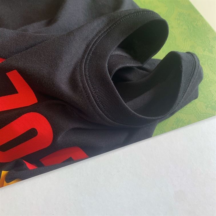 GUCCI '22705' GUCCI SONGS' PRINT T-SHIRT BLACK - GGS034