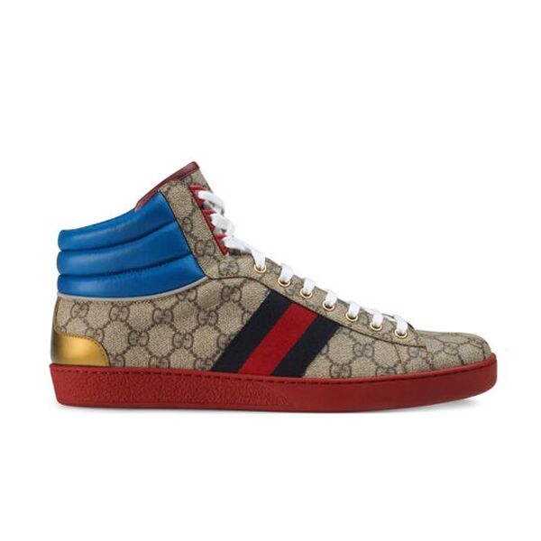 GUCCI ACE GG HIGH TOP SNEAKERS - GCC059