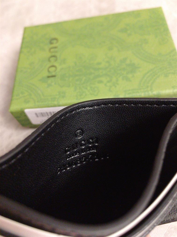 GUCCI ANIMALIER LEATHER CARD CASE