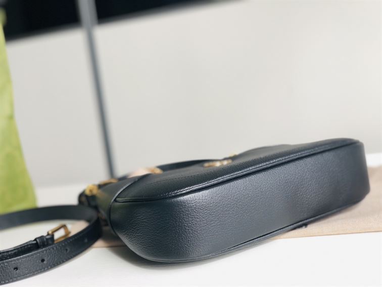 GUCCI APHRODITE SMALL SHOULDER BAG IN BLACK LEATHER