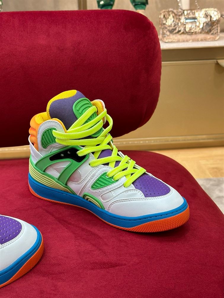 GUCCI BASKET HIGH-TOP SNEAKERS - GCC082