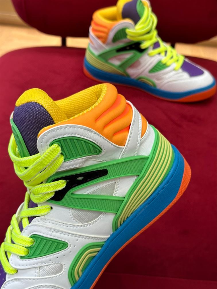 GUCCI BASKET HIGH-TOP SNEAKERS - GCC082