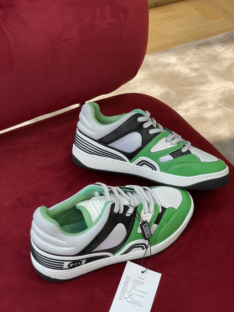 GUCCI BASKET SNEAKER IN GREEN DEMETRA - GCC109