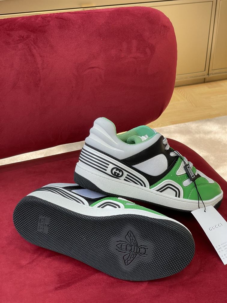 GUCCI BASKET SNEAKER IN GREEN DEMETRA - GCC109