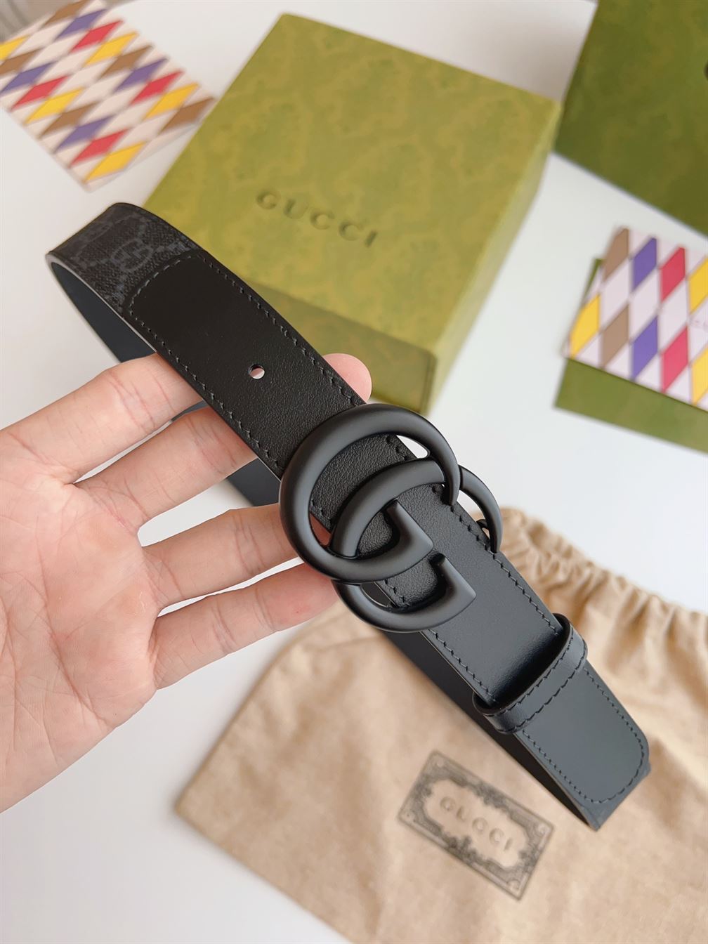 GUCCI BELT IN GG SUPREME FABRIC - GB029