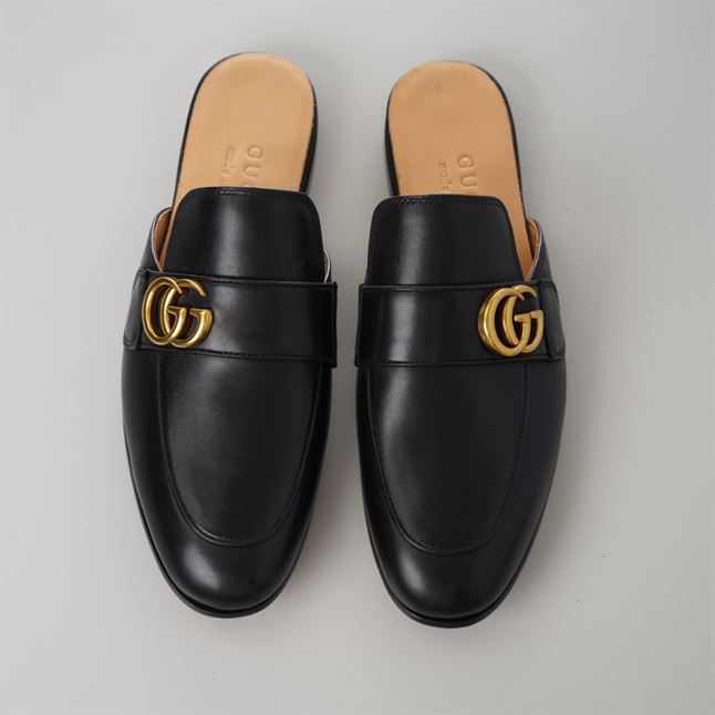 GUCCI BLACK PRINCETOWN SLIPPERS - GL032