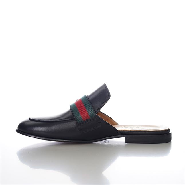 GUCCI BLACK PRINCETOWN SLIPPERS - GL033