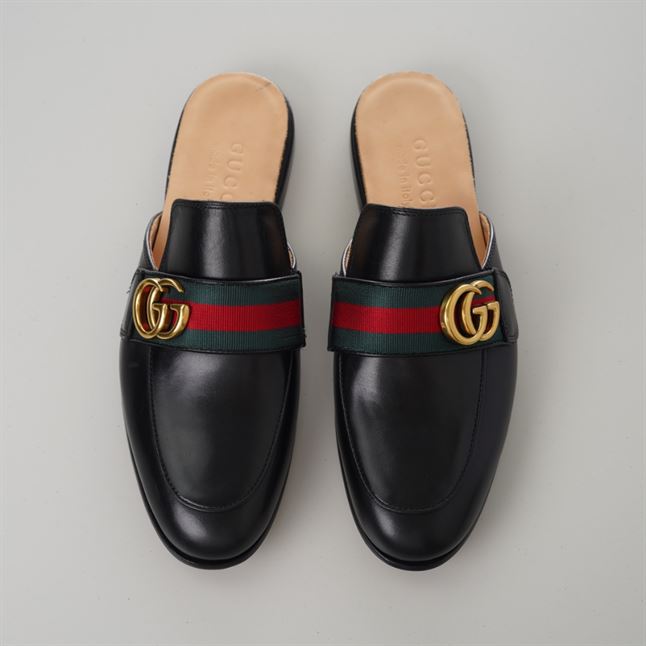 GUCCI BLACK PRINCETOWN SLIPPERS - GL033