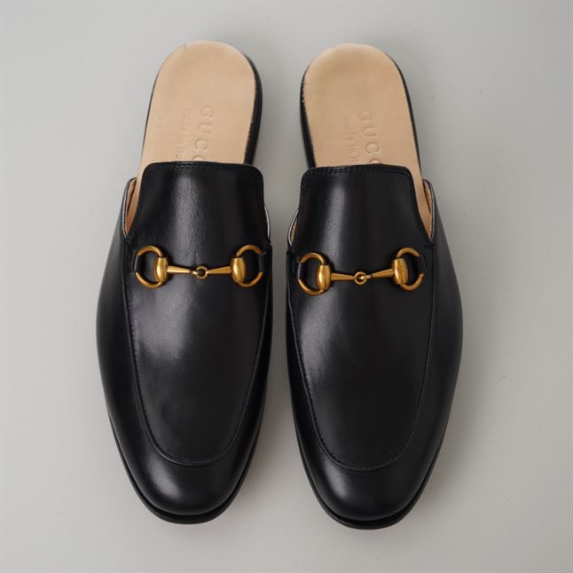 GUCCI BLACK PRINCETOWN SLIPPERS - GL041