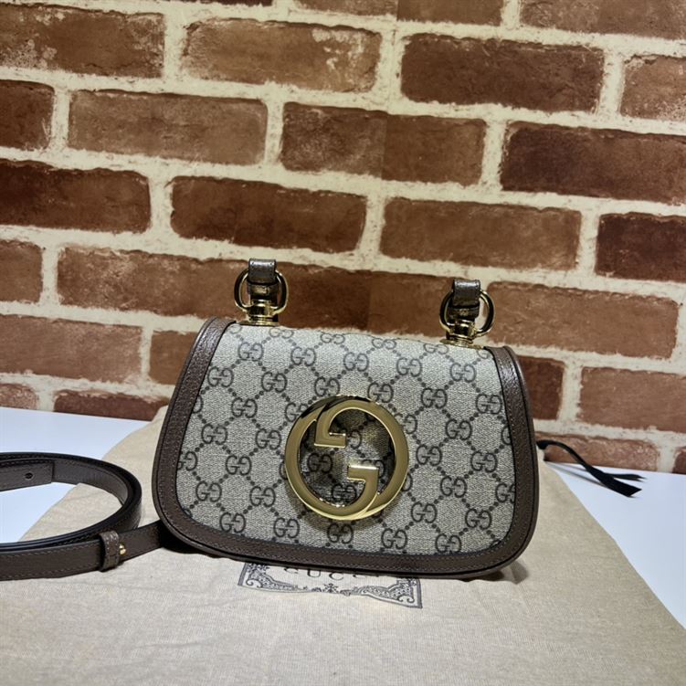 GUCCI BLONDIE MINI SHOULDER BAG WITH BEIGE