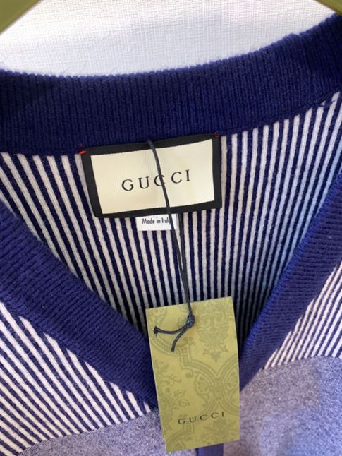 GUCCI BLUE CARDIGAN BUTTONS - GCK026