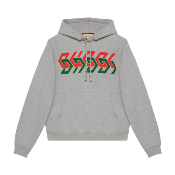 GUCCI CHAIN PRINT HOODED SWEATSHIRT - GCK023