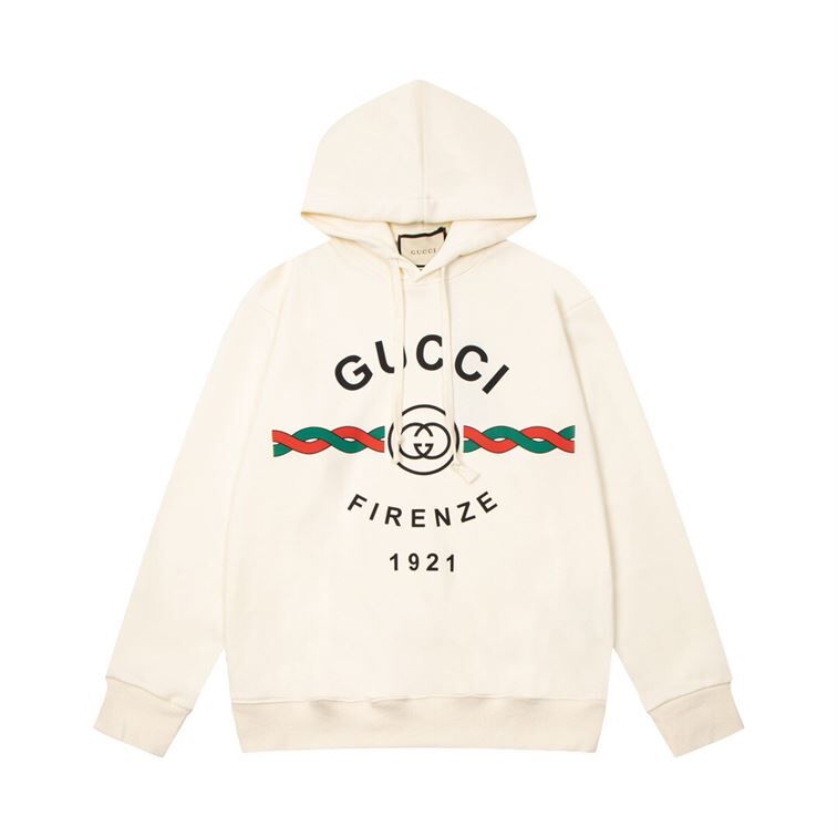 GUCCI COTTON 'GUCCI FIRENZE 1921' HOODED SWEATSHIRT - GCK009